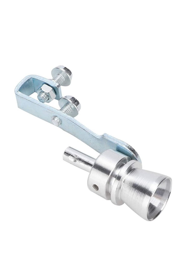 2 Piece Turbo Sound Whistle Effect For Exhaust Pipe Car Turbo Sound Universal Colour Silver Aluminum Car Muffler Pipe Roar Maker For All Vehicles Models - Image 3