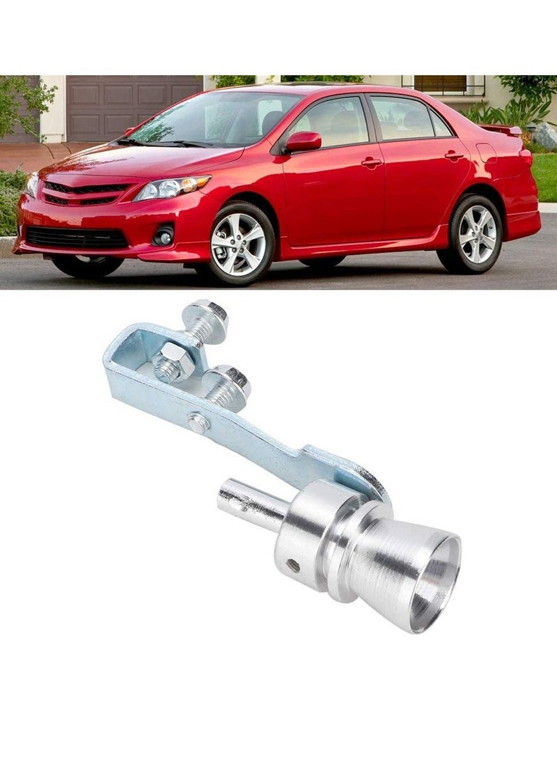 2 Piece Turbo Sound Whistle Effect For Exhaust Pipe Car Turbo Sound Universal Colour Silver Aluminum Car Muffler Pipe Roar Maker For All Vehicles Models - Image 5