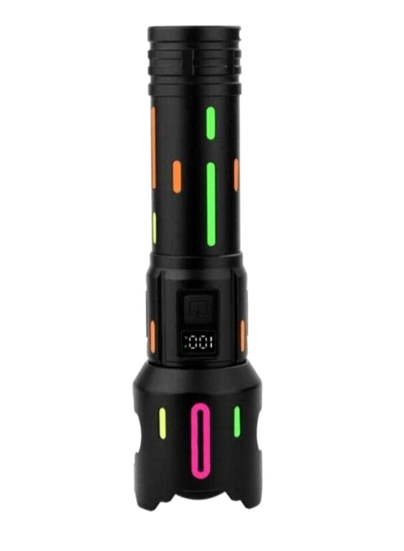 V5 LED Ultra-Bright Tactical Flashlight with USB-C Power Bank, Glow-in-the-Dark Body, and IPX6 Waterproof Durability - Image 1
