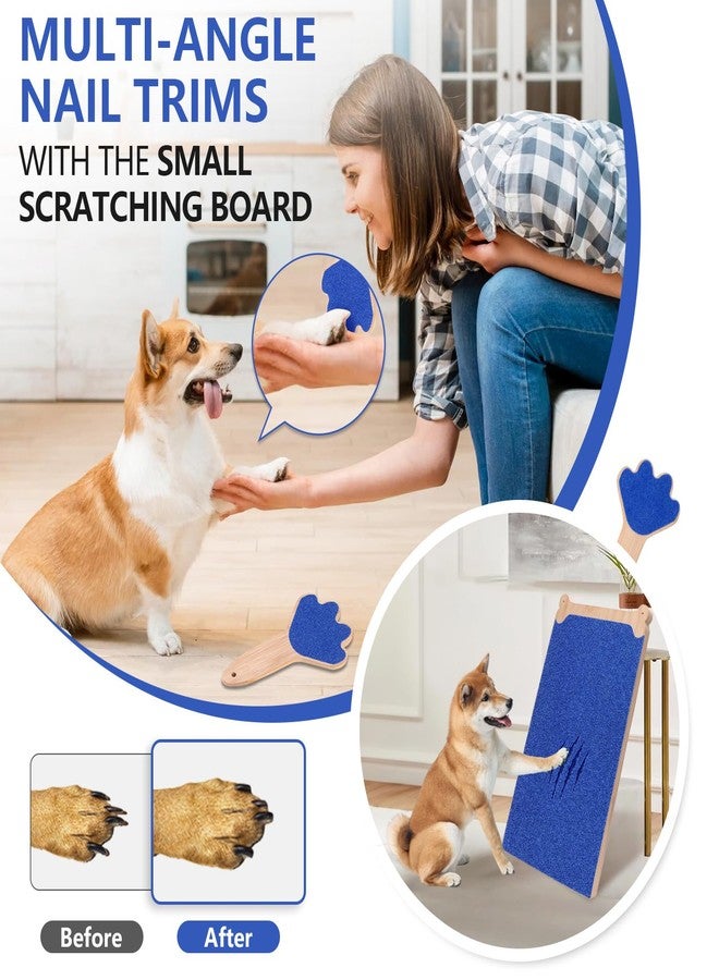 FL Falatier Dog Scratch Board Large Scratching Pad Multi-Functional Trimming Tool Alternative to Dog Nail Clippers and Pet Grinders Pet Nails Care for Dogs&Cats,Interactive Grooming Tool - Image 5