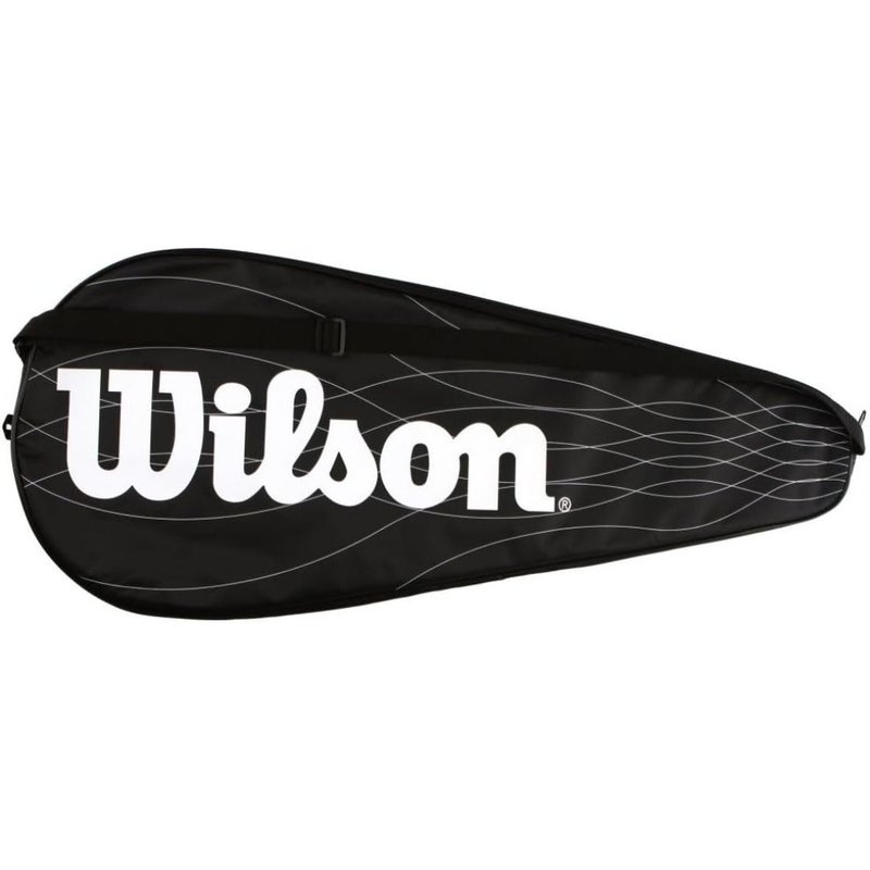Wilson Performance Racket Cover For Tennis Badminton Rackets Lightweight Durable Polyester Fabric Black Fits Up To 27 Inch Rackets Protective Zippered Design - Image 5
