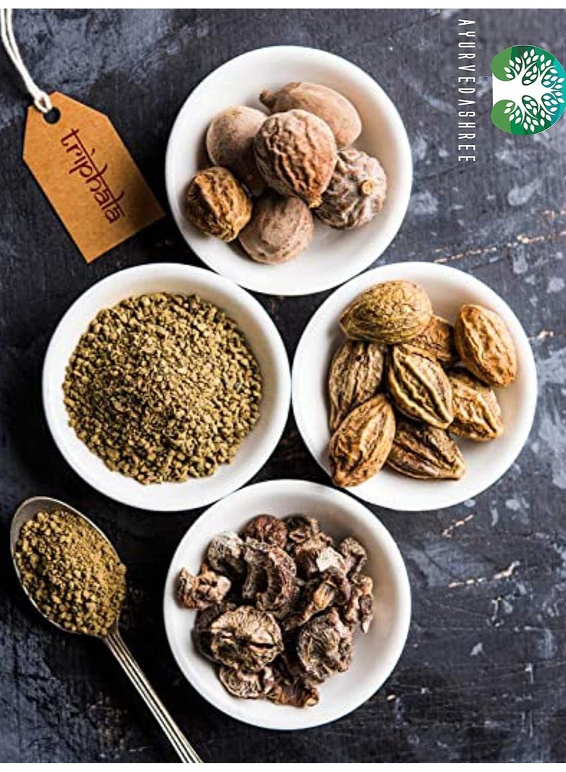 AYURVEDASHREE مسحوق تريفالا 200 جرام | تركيبة من الأملا والهريتاكي والبيبهيتاكي | يدعم إزالة السموم والتطهير والتجديد يوميًا | يدعم الجهاز المناعي | خالٍ من الكائنات المعدلة وراثيًا | نباتي | معتمد من ممارسات التصنيع الجيدة - Image 3