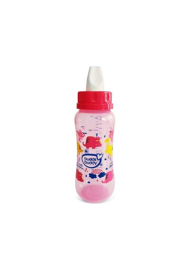 BuddsBuddy - Elegant 3 In 1 Bottle (Feeding Bottle+Sipper+Cereal Feeder)125 Ml (Pink) - Image 1