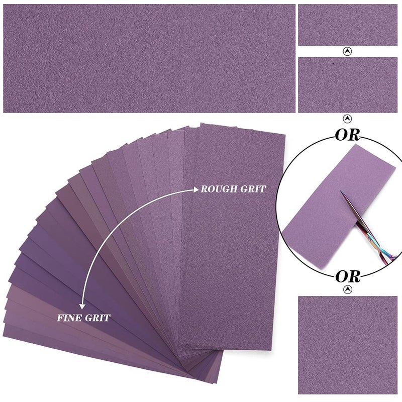 MAXMAN Sandpaper 2500 Grit,Wet Dry Sanding Sheets,High Performance Ceramic Abrasive Sand Paper for Wood Furniture Finishing,Metal Grinding,Automotive Polishing,9 x 3.6 Inch,25-Pack - Image 4