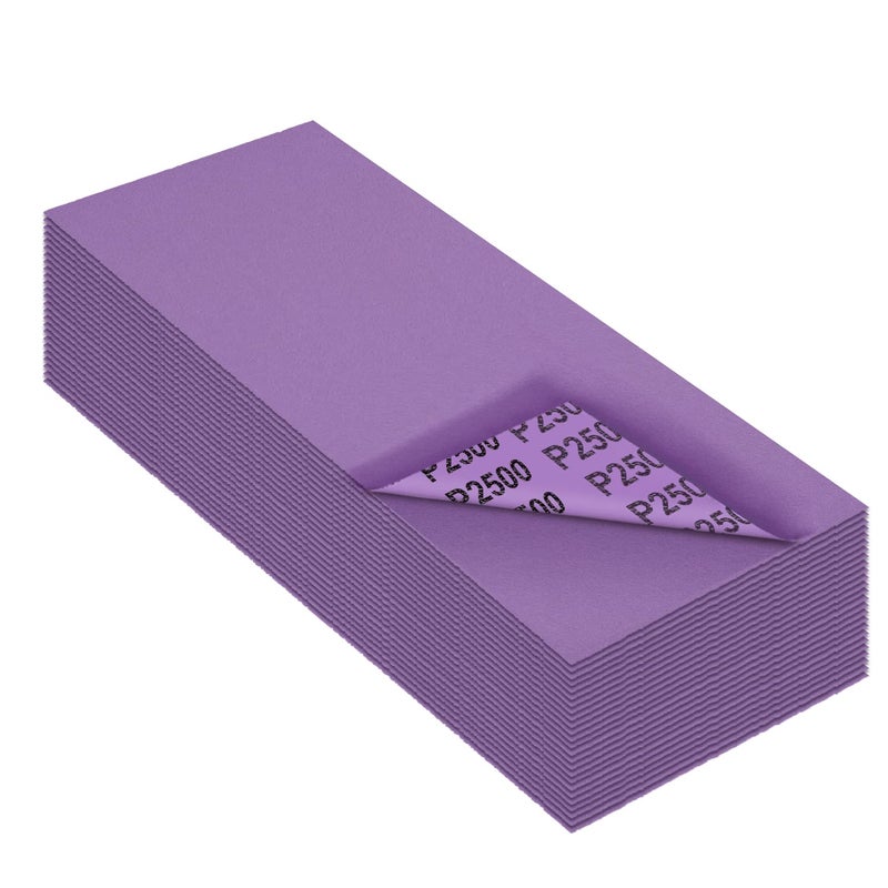 MAXMAN Sandpaper 2500 Grit,Wet Dry Sanding Sheets,High Performance Ceramic Abrasive Sand Paper for Wood Furniture Finishing,Metal Grinding,Automotive Polishing,9 x 3.6 Inch,25-Pack - Image 1