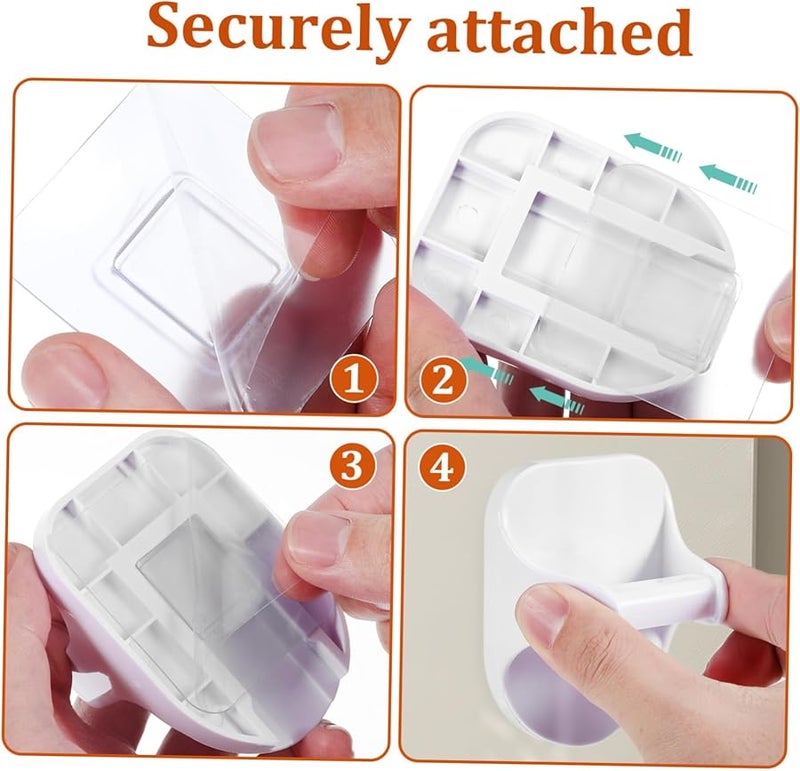 10 قطعة من حوامل زجاجات الرش القوية ذاتية اللصق، خطاطيف مثبتة على الحائط للمطبخ والمرآب وورشة العمل - Image 5