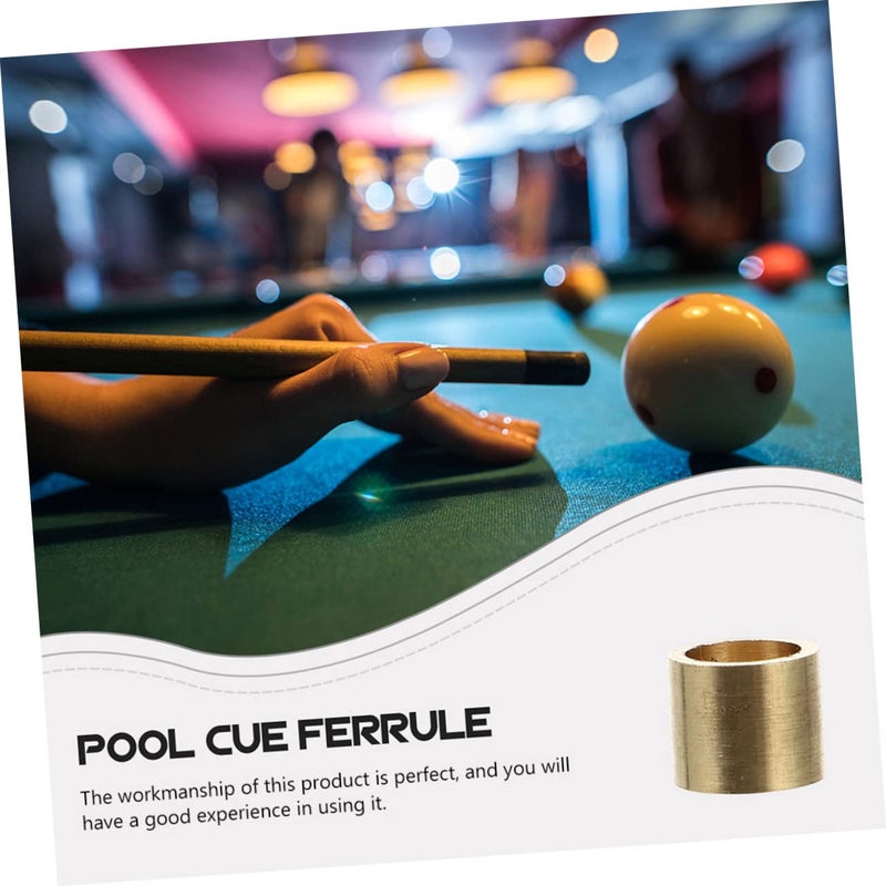15pcs Copper Snooker Pool Cue Ferrules and Replaceable Tips for Enhanced Performance - Image 4