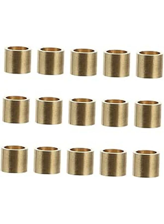 15pcs Copper Snooker Pool Cue Ferrules and Replaceable Tips for Enhanced Performance - Image 1