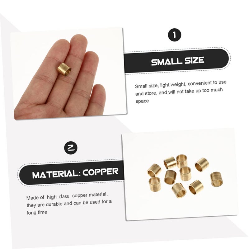 15pcs Copper Snooker Pool Cue Ferrules and Replaceable Tips for Enhanced Performance - Image 5