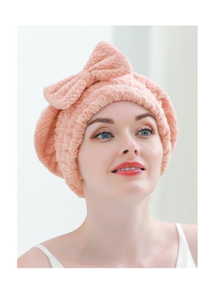 بونكا منشفة تجفيف شعر مزخرف بقوس - Image 1