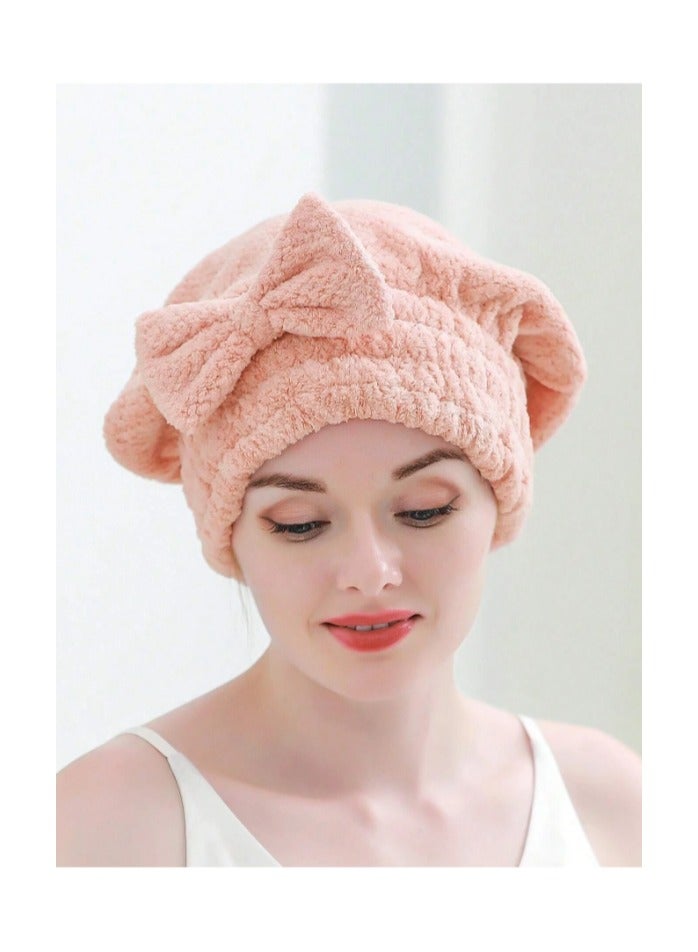 بونكا منشفة تجفيف شعر مزخرف بقوس - Image 2