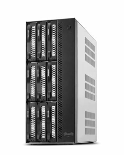 TERRAMASTER T9-500 Pro NAS Storage - 9Bay Core i7 1255U 10-Cores 12-Threads CPU, 16GB DDR5, Dual 10GbE Ports, Network Attached Storage Peak Performance for Business (Diskless) - Image 1
