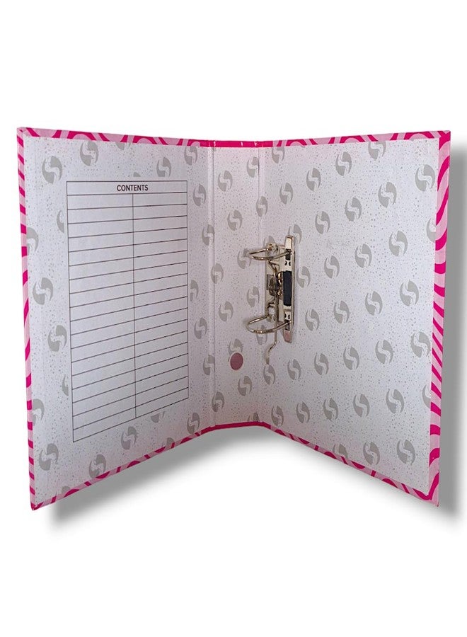 SHIVOM Cardboard Lamination Office Lever Arch Box Files 1010 Pink Best for A4, Legal, Letter Size, Office Document, Certificates, Assignment, Office, School and College (4) - Image 3