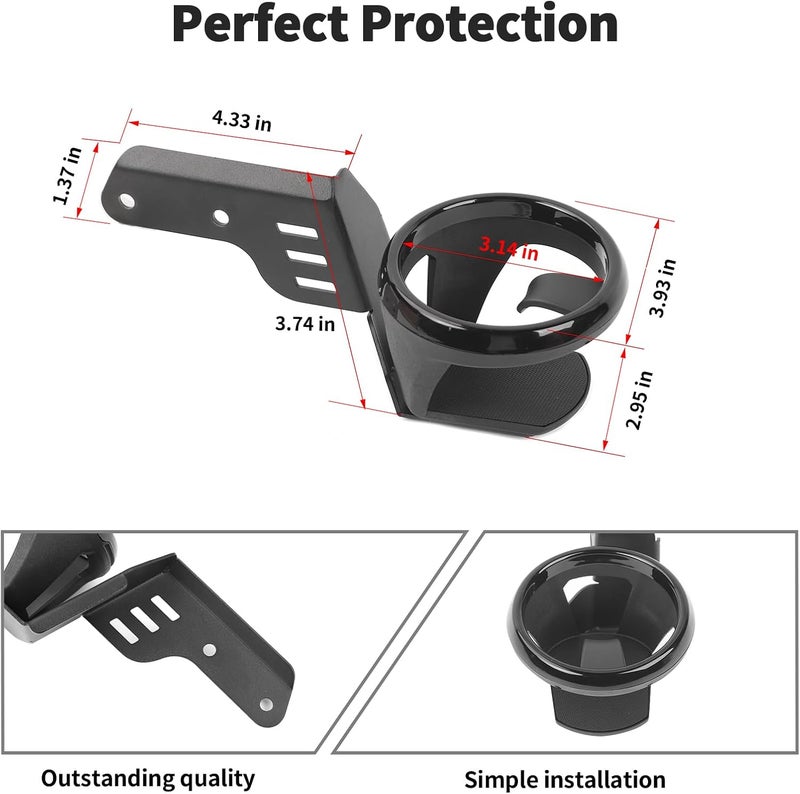 JWWY Front Door Cup Holder for 2021-2024 Ford Bronco - Image 5