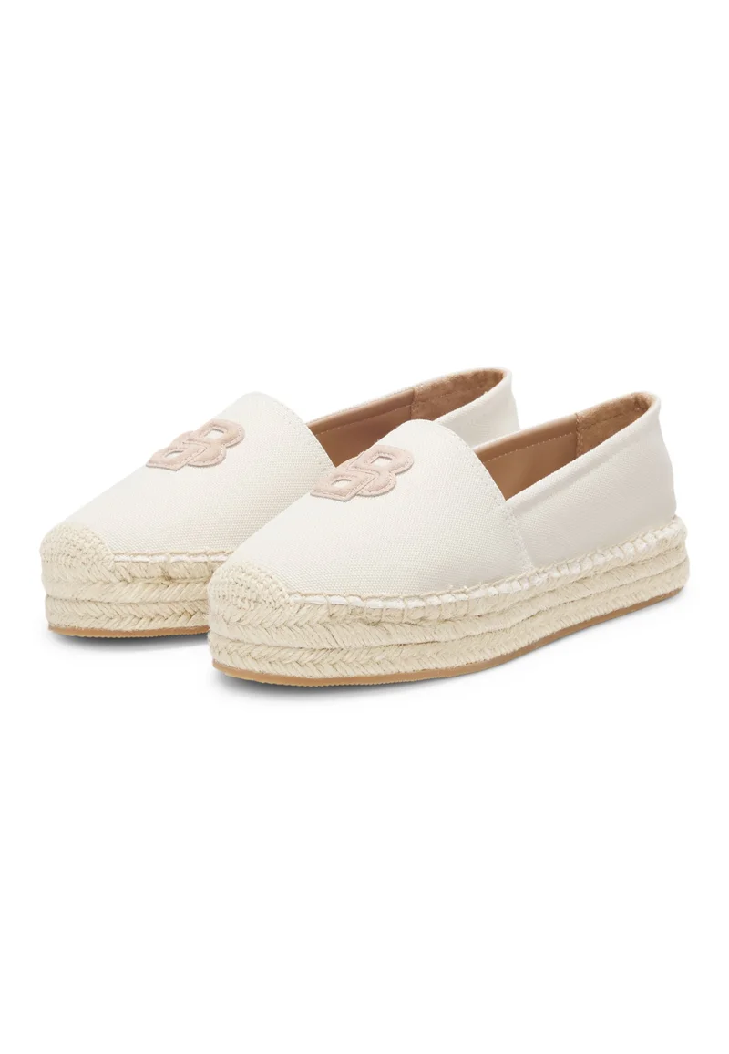 BOSS Canvas espadrilles with Double B monogram