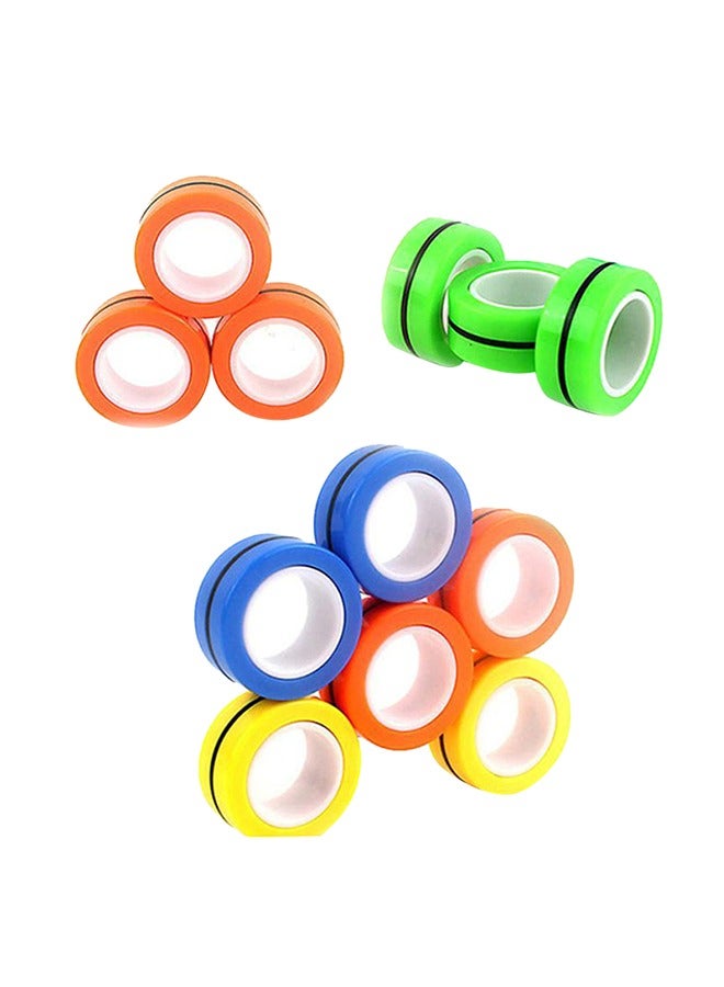 3 Piece Anti Stress Magnetic Rings, Magnets Spinner Rings Anti-Stress Relief Toy Set, Great Gift for Adults Teens Kids - Image 1