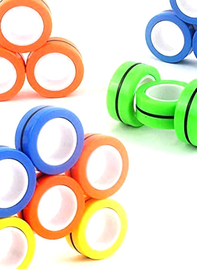 3 Piece Anti Stress Magnetic Rings, Magnets Spinner Rings Anti-Stress Relief Toy Set, Great Gift for Adults Teens Kids - Image 2
