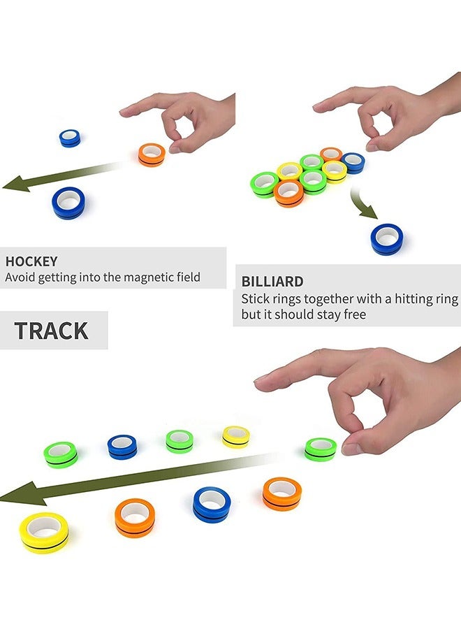 3 Piece Anti Stress Magnetic Rings, Magnets Spinner Rings Anti-Stress Relief Toy Set, Great Gift for Adults Teens Kids - Image 5