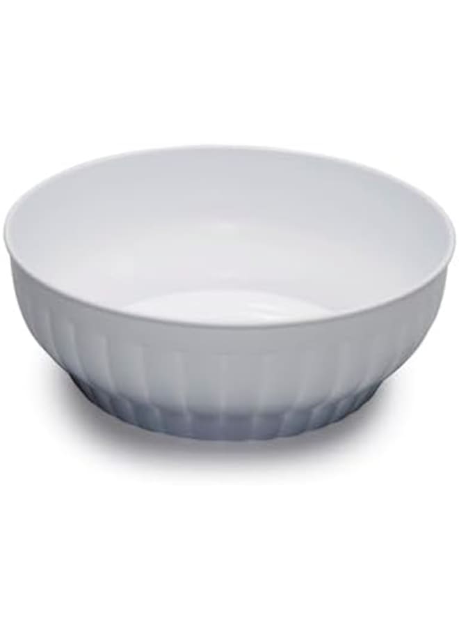 Stefanplast Stefan Plast Ribbed Salad-Bowl Cm. 26 White