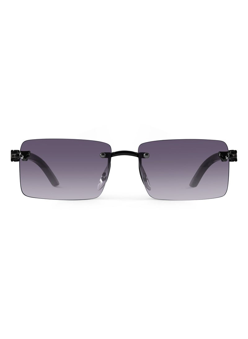 Woggles UV Protection Rectangle Sunglasses| Men &Women|Rimless Sunglasses - Image 5