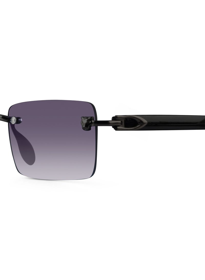 Woggles UV Protection Rectangle Sunglasses| Men &Women|Rimless Sunglasses - Image 3