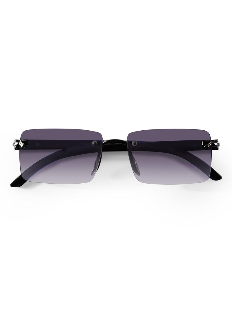 Woggles UV Protection Rectangle Sunglasses| Men &Women|Rimless Sunglasses - Image 4