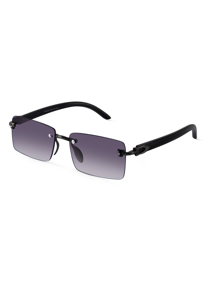 Woggles UV Protection Rectangle Sunglasses| Men &Women|Rimless Sunglasses - Image 2