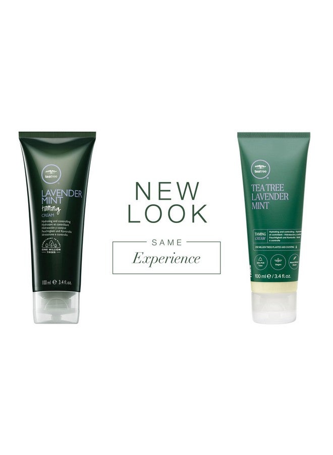 Tea Tree Lavender Mint Taming Cream, Rich Hair Styling Cream, For Coarse, Curly + Dry Hair, 3.4 fl. oz. - Image 2