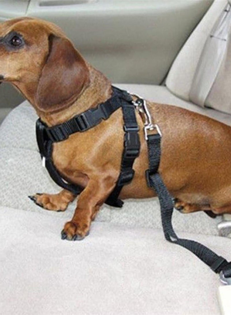 GGOOT Pet Rope 3 Colors Cat Dog Car Seat Belt Adjustable Pet Vehicle Safety Belt Dog Puppy Seatbelt Harness Leash Pet Products 67.5cm 1 PC Pet Traction Rope(3)  - Image 3