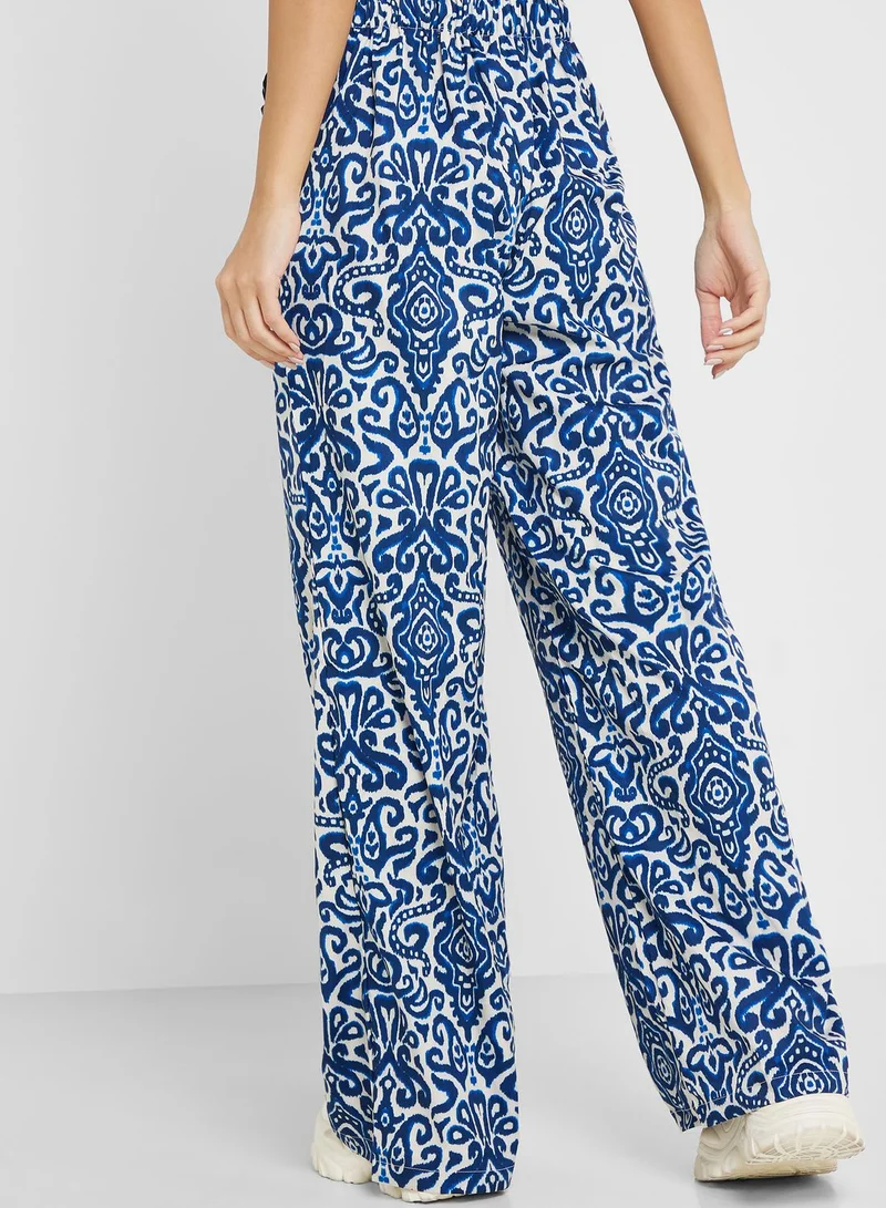 Ginger Urban Minx Printed Wide Leg Pants