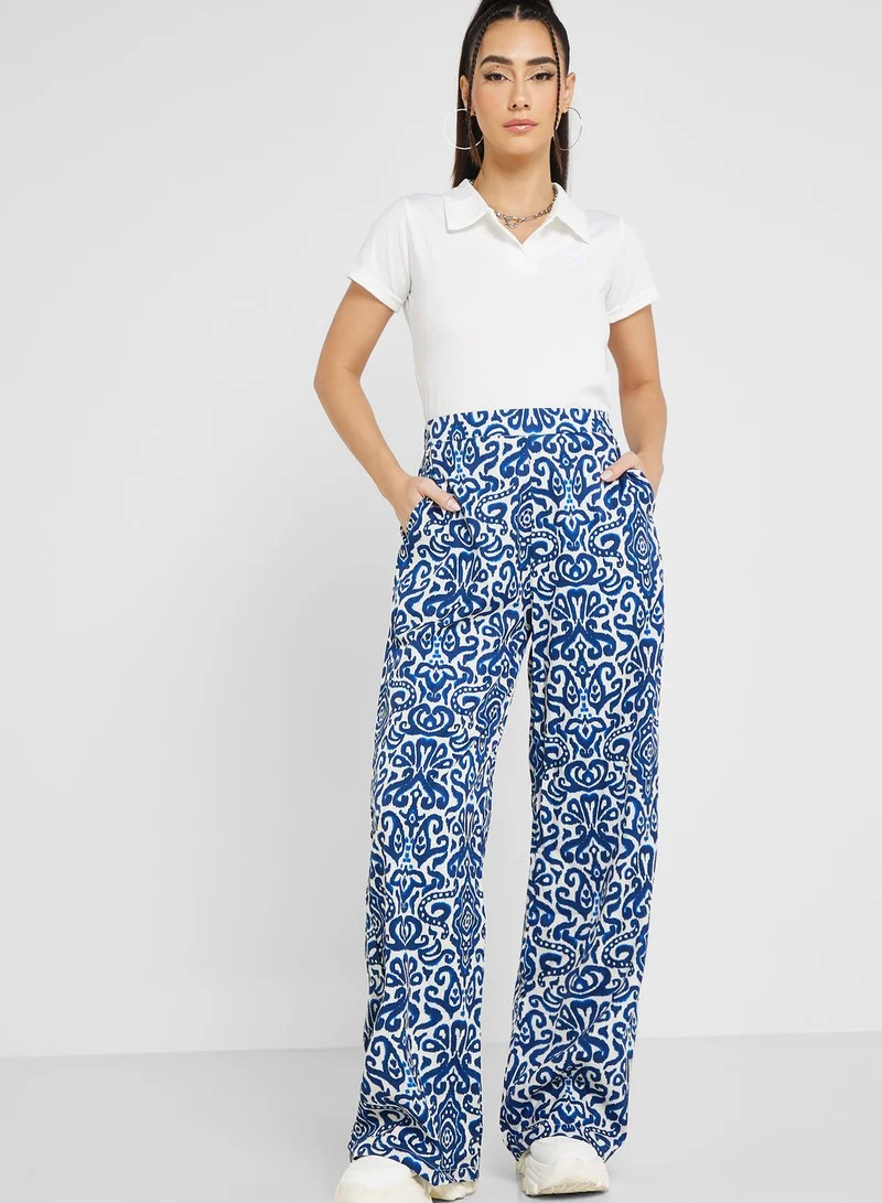 Ginger Urban Minx Printed Wide Leg Pants