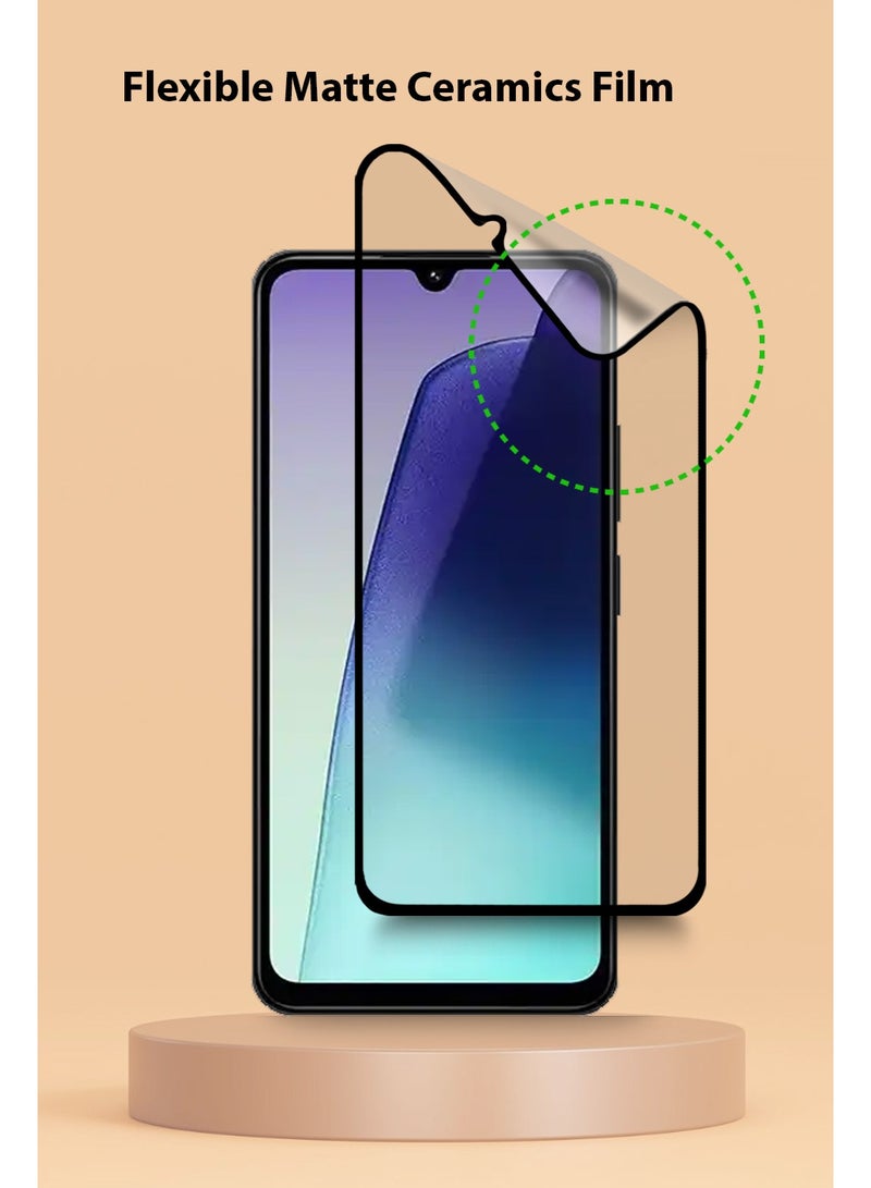 Techie فيلم حماية شاشة سيراميك مات 9D لهاتف Xiaomi Redmi 14C/POCO C75 4G – شعور سلس مضاد للبصمات خالي من الفقاعات - Image 4