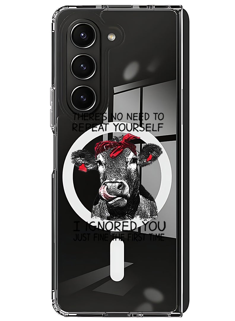 Theodor Magnetic Case for Samsung Galaxy Z Fold 6 Compatible with MagSafe Wireless Charging, Shockproof Phone Bumper Cover there is no ned to repeat yourself - Image 1