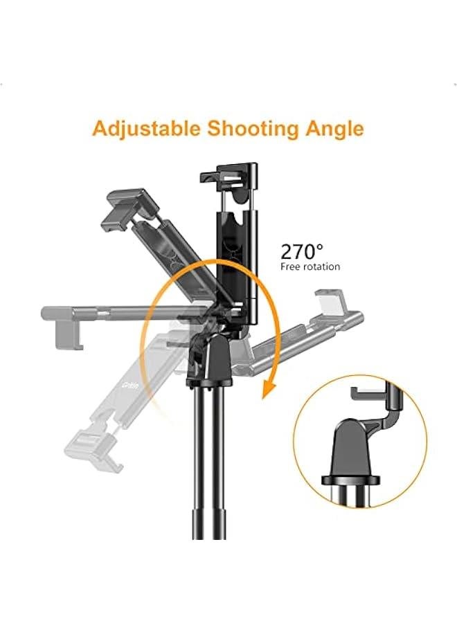 جريتن عصا سيلفي 4 في 1، عصا سيلفي بلوتوث ثلاثية القوائم قابلة للتمدد ومحمولة مع جهاز تحكم لاسلكي قابل للفصل وحامل ثلاثي القوائم ثابت، متوافقة مع ايفون/جالكسي الخ. - Image 2