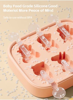 Fazza Mini Popsicle Molds for Kids Cute Shapes Silicone Popsicle Molds BPA Free Reusable Ice Cream Mold Popsicle Maker Homemade DIY Set (2pack)  - Image 4