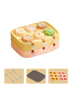 Fazza Mini Popsicle Molds for Kids Cute Shapes Silicone Popsicle Molds BPA Free Reusable Ice Cream Mold Popsicle Maker Homemade DIY Set (2pack)  - Image 1
