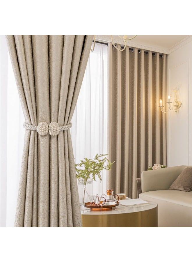 QBAID Curtains Blackout 2 panels for Bedroom - Image 1