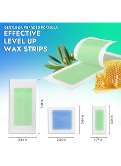 waxkiss Waxkiss Wax Strips Kit for Women, Waxing Strips Kit for Hair Removal with 70 Counts Hypoallergenic Home Waxing Kit with Strips Brazilian Wax Strip 3 Sizes & 12 Pcs Prewax and Postwax Wipes  - Image 4