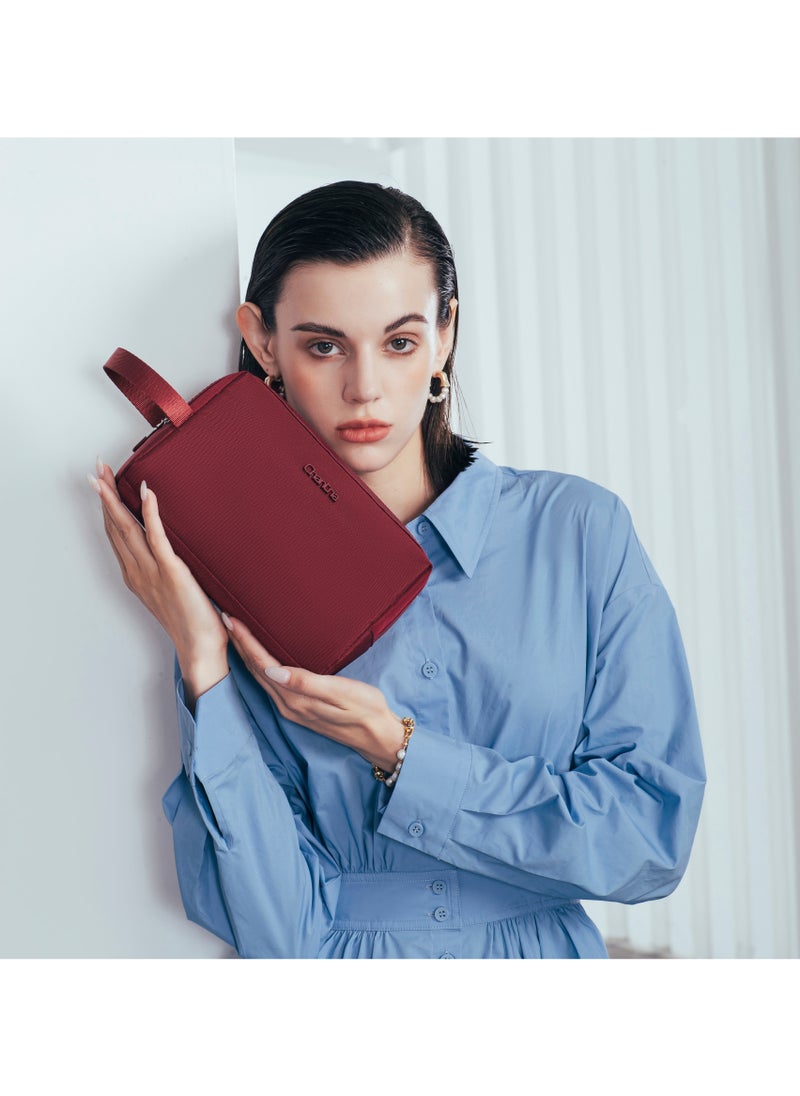Chantria Premium Lightweight Carry All Bag for Women Water Resistant Multifunctional Clutch Bag with Multiple Pockets, CB00637- Burgundy  - Image 5