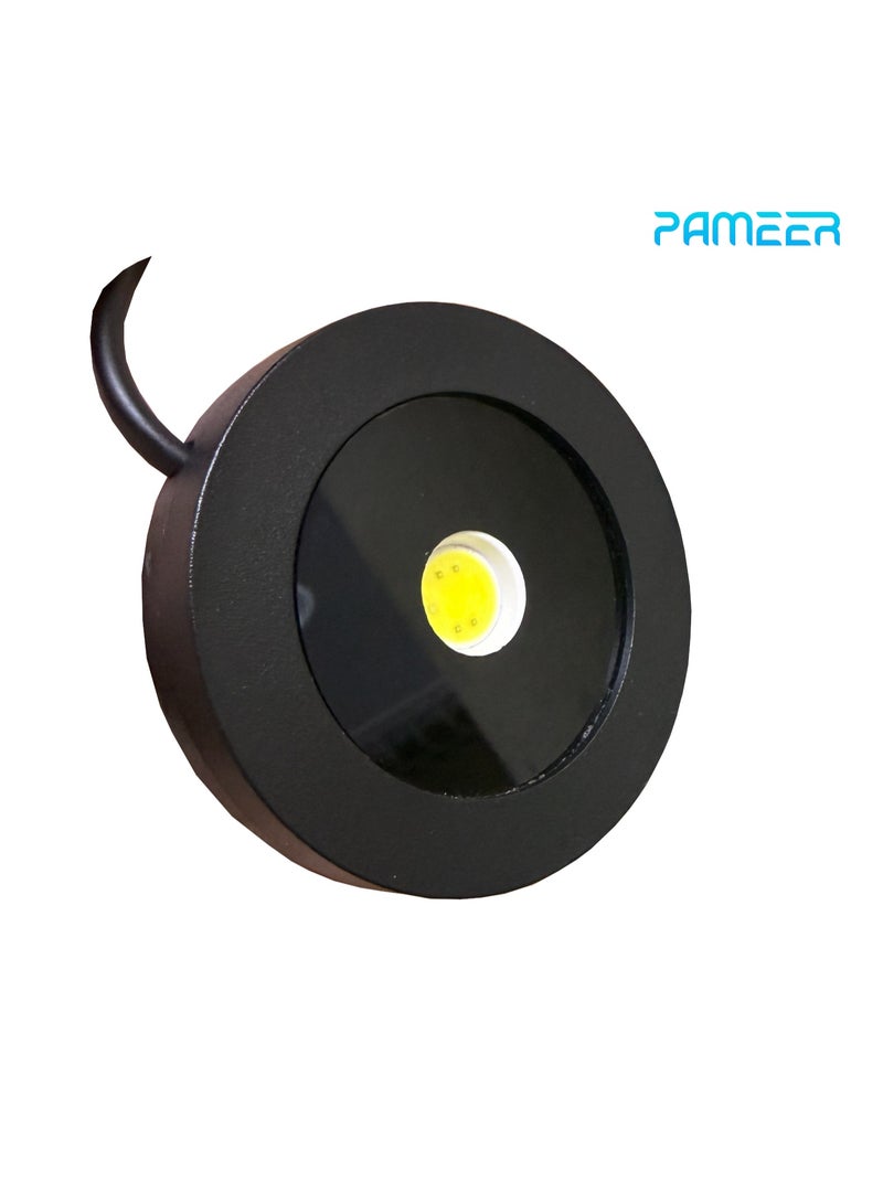 مصابيح سقف LED مقاومة للماء، مصابيح سقف LED بيضاء باردة، مصابيح سقف متساقطة، 7 وات، 220 فولت، مقاومة للماء بتصنيف IP:20، المقاس: 6 × 6 × 2 سم.