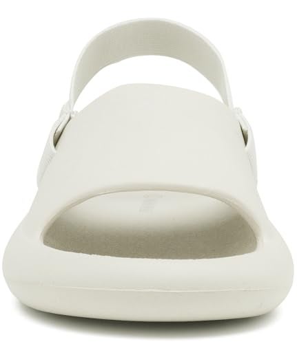 INMINPIN Toddler Boys Girls Slides Sandals Comfort Beach Pool Shower Slippers with Elastic Back Strap, Beige, 3 Toddler - Image 4