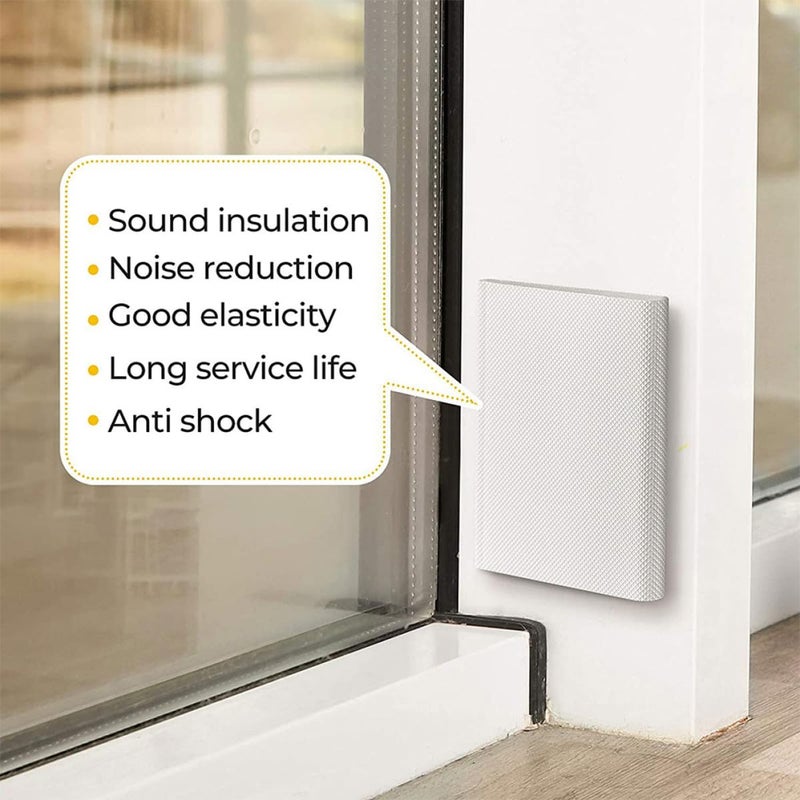 Self Adhesive Foam Weather Stripping Seal Strip 14pcs Draft Stopper For Door Frame - Image 5