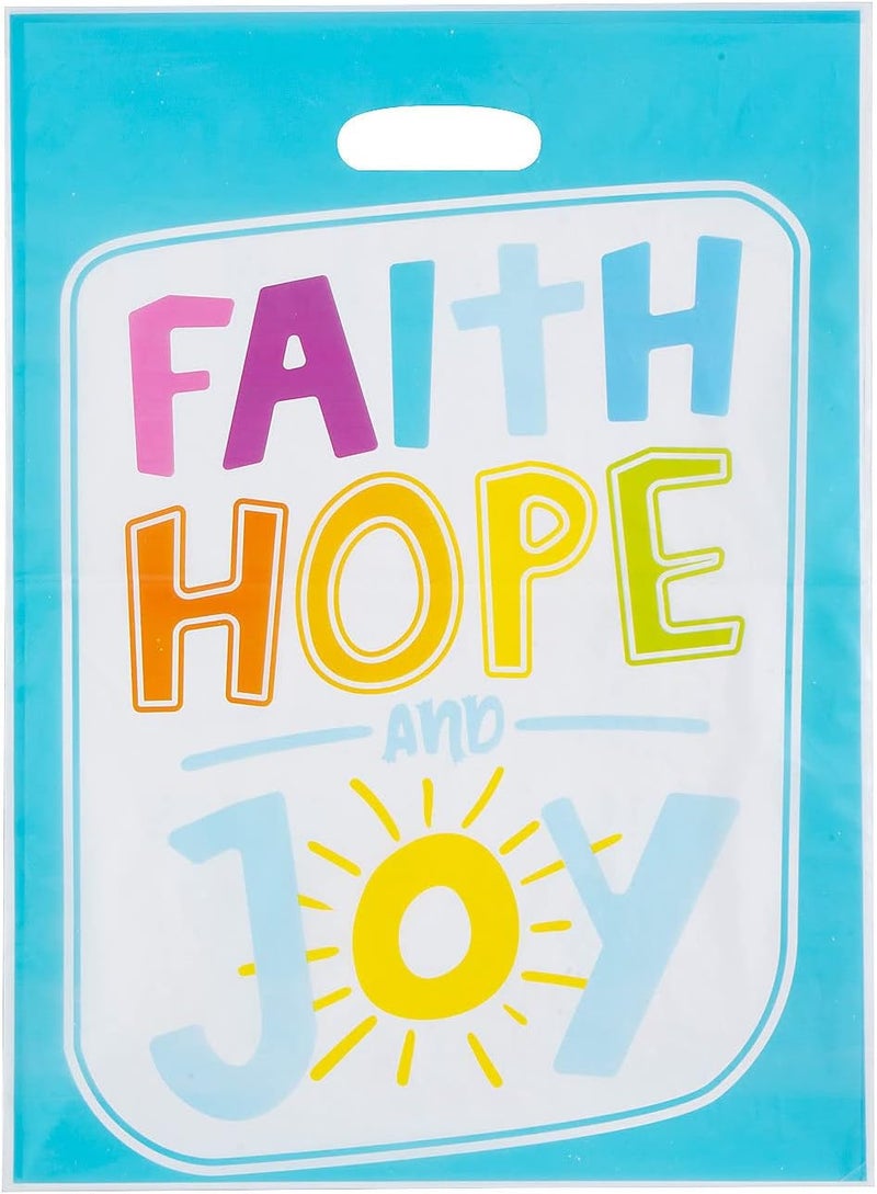 Fun Express Faith Hope Joy Goody Bags - 50 Pieces