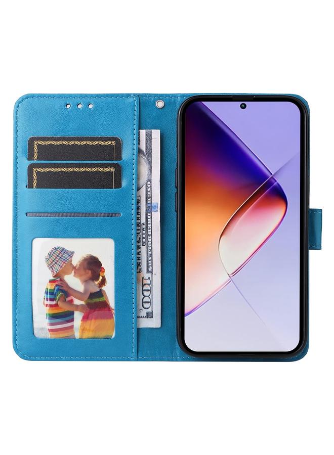 Zaboon Case For Infinix Note 40 5G Embossed Sunflower Leather Phone Case - Image 4