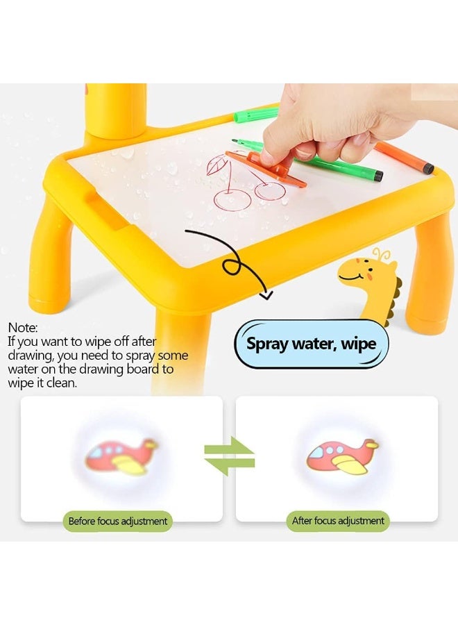 Generic Kids Projector Drawing Table – Interactive Painting Desk with LED Projection, Drawing Slides & Markers – Educational Art Toy for Toddlers & Children - Image 4