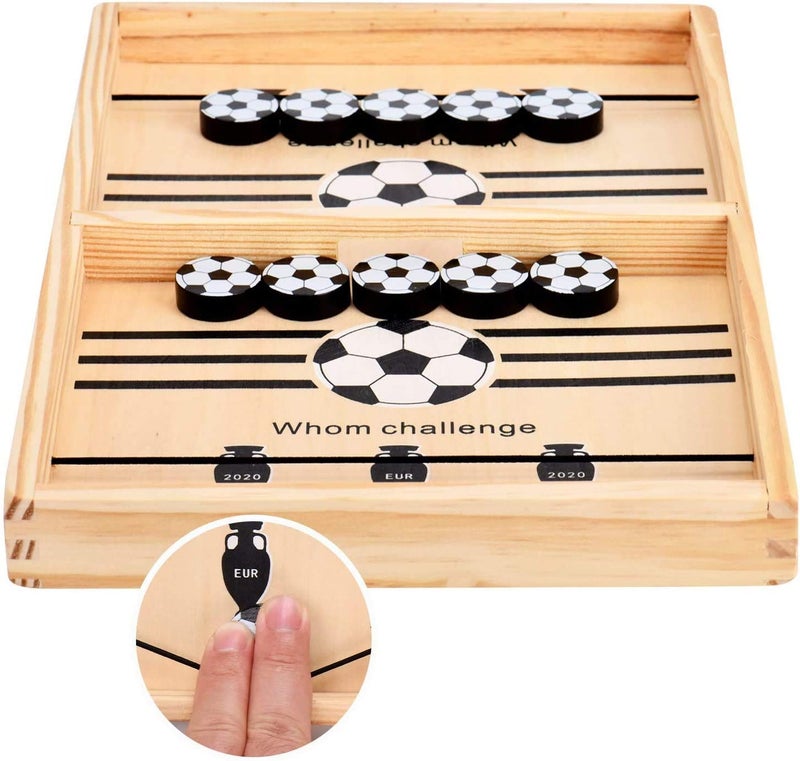 UV Enterprises Fast Sling Puck Soccer Board Game for Kids Boys & Girls | Educational Learning Toy | Interactive Preschool Activity Game Fast Sling Puck Game | Catapult Board Games for Parent-Child Interactive Party Fun Family Tabletop Game - Image 3