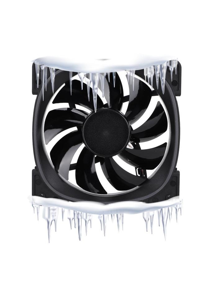 Thoraya FR801 Colorful Lighting Ring RGB PC Case Chassis Radiator Water Cooling Fan (Black)  - Image 5