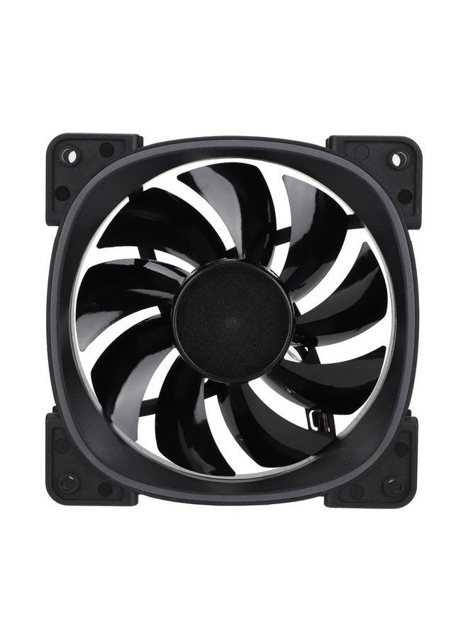 Thoraya FR801 Colorful Lighting Ring RGB PC Case Chassis Radiator Water Cooling Fan (Black)  - Image 1