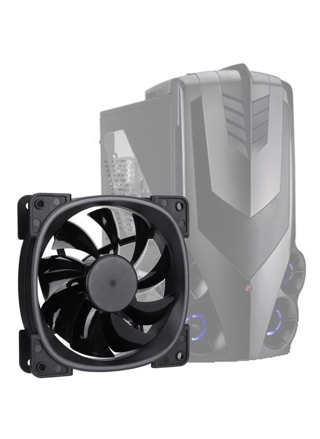 Thoraya FR801 Colorful Lighting Ring RGB PC Case Chassis Radiator Water Cooling Fan (Black)  - Image 4