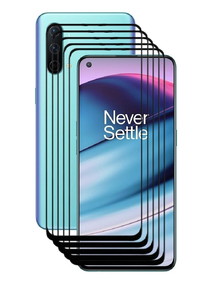 AINA 5 قطع واقي شاشة زجاجي مقسى مصمم لهاتف OnePlus Nord CE 5G تغطية كاملة من الحافة إلى الحافة ولصق كامل خالي من الفقاعات - Image 1